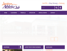 Tablet Screenshot of louisianaathleticclub.com